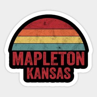 Vintage Mapleton Kansas Sticker